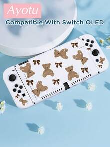 Bear & Butterfly Themed Switch Protective Case, Suitable For New Switch 2 (2025)/Switch NS/Switch OLED, Can Be Used On Docking Station Without Removing, Universal Gamepad Protective Cover, Switch Gaming Accessories, Anti-Fall And Scratch, Spring Romance/Back To School/Valentine's Day Gift - View 18