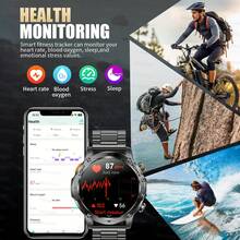 KENPANG 2026 New Men's Outdoor Sports Smartwatch, 1.70-Inch HD AMOLED Full Touch Color Screen, 1000mAh Battery, LED Flashlight, 100+Sport Mode, IPX8 Waterproof, Fitness Tracking Watch, Wireless Call, Voice Assistant, Music Control, Reminder Function, Outdoor Adventure Smart Watch For Men, Compatible With IPhone And Android, Ideal Gift, Birthday Gift, Father's Day Gift, Valentine's Day Gift, Mother's Day Gift. - Multicolor - View 10