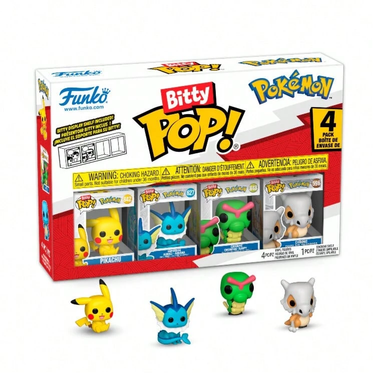 4個裝Funko Pop!寶可夢皮卡丘玩偶吸塑包裝 | 迷你收藏版Pop!玩偶,採用專屬吸塑包裝,是寶可夢粉絲的理想禮物或收藏品。 | Nike | Adidas | 您喜愛的品牌 | ✅ 西班牙大陸24/72小時送達 - 彩色 - 查看 1
