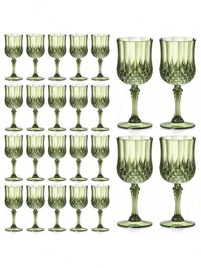 12pcs Elegant Champagne Glasses - Premium Diamond Cut Embossed Reusable Cups, Suitable For Home Use, Hand Wash, Ideal For Valentine's Day, Parties, New Year Gatherings, Ramadan Or Back To School Season