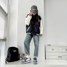 新款复古星形图案帆布运动鞋，时尚休闲厚底百搭学生鞋，女士运动鞋 - 藍色k - 查看 7