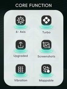 DATA FROG Wireless Controller For Switch OLED/Lite Console Pro Gamepad With 1000Mah Battery Programmable Turbo Function - View 4