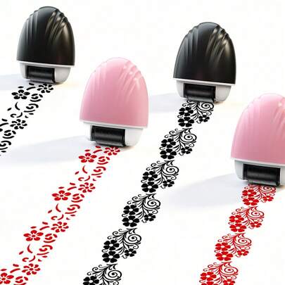 1pc Retro Floral Stamp, Vintage Pattern DIY Scrapbooking Decoration! Self-Inking Design, Easy To Decorate Diary, Greeting Card, Scrapbook, Gift Packaging, Stationery