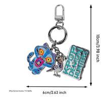 1 PC Netflix Officially Licensed Kpop Demon Hunters 3D Figurine Bag Clip Charms Anime Figure Keychain Anime Collector Keyring Backpack Decor Multiple Characters Gift Set Gifts For Mother, Father, Graduation, And Teacher - Multicolor - View 2