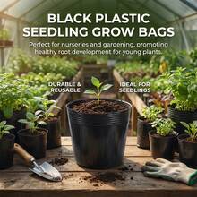 100Pcs Seedling Pots With Hole Or Without Hole For Lotus Planting Durable PP Plastic - Seedling Tray - View 12