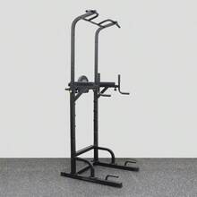 Deluxe Pull-Up Rack – Multi-Function Power Tower For Pull-Ups, Dips, And Core Training | Heavy-Duty Upper Body Strength Station For Home Or Gym Use | Sturdy Steel Frame, Compact Design - Black - View 3