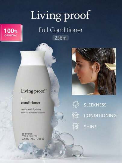 Living Proof 236ml All-Purpose Conditioner, Lightweight Creamy Texture, Smooth And Fine, Quickly Absorbed Without Greasiness, Volumizing And Elastic, Soft And Nourishing, Daily Hair Care, 236ml/8.0 Fl Oz