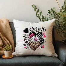 1pc/2pcs/3pcs Leopard Print Heart Heat Transfer Printing Patch, DIY Iron-On Fabric Sticker, Suitable For T-Shirts, Hoodies, Baseball Caps, Canvas Bags - 3PCS-s - View 6