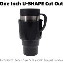 Adaptador para portavasos de Coche Compatible con Accesorio Interior del Coche, Botellas Grandes, Soporte para Tazas de Coche (h - A - Ver 3