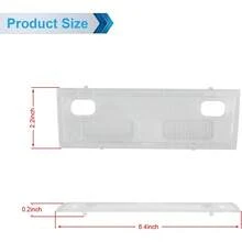 Cubierta de luz interior de mapa, lente transparente, consuperior con bombillas LED blancas compatibles con Escalade 2007-2013 - A - Ver 8