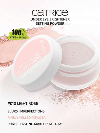 Catrice 010 玫瑰亮眼精华液，提亮眼周肌肤，模糊毛孔和细纹，质地柔滑，散射光线，呈现自然光泽，轻盈易推开，保湿不卡粉，4.2克/0.14盎司。