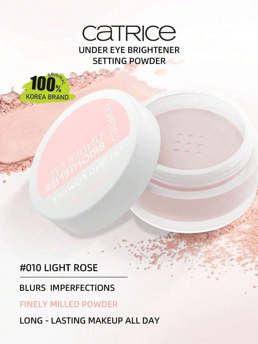 Catrice 010 玫瑰亮眼精华液，提亮眼周肌肤，模糊毛孔和细纹，质地柔滑，散射光线，呈现自然光泽，轻盈易推开，保湿不卡粉，4.2克/0.14盎司。