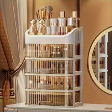 5 Layers Multi-Purpose Drawer Storage Cabinet, Dresser With Drawer Cosmetic Storage Box - Spacious Storage Space, Can Store Skin Care Products, Brushes, Eye Shadow, Lotion, Lipstick, Nail Polish - Very Suitable For Dresser, Bathroom, Bedroom And Dresser - 杏色5層 - 查看 5