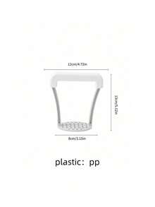 1 Set Manual Potato Masher, Durable Plastic Hand-Operated Vegetable & Fruit Crusher, Essential Kitchen Tool - Multicolor - View 8