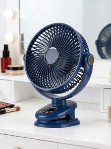 Portable Mini Hand Clip Fan USB Quiet Desktop Electric Fan High Quality Office Small Cooling Ventilador Fan Air Cooler - Navy Blue - View 2