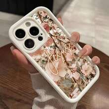 Funda de Teléfono con Patrón Vintage de Flor de Jesús para iPhone 16 15 14 Pro Max 13 12 11 XR XS Plus, a Prueba de Golpes, Protección Completa para la Cámara, Duradera, Delgada, de Silicona, Multicolor - Negro - Ver 6
