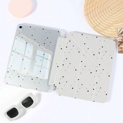 1pc Acrylic Tablet Protective Case With Innovative Foldable Stand Design, Multi-Angle Viewing, Durable Anti-Scratch And Anti-Drop Material, Fashionable And Practical, Suitable For Modern Users, Pen Slot Protective Case Fits Pro 2024/Air M3/A16 2025, Compatible With Xiaomi, For Work, Travel And Home Leisure