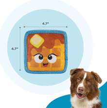 Outward Hound Tough Skinz Durable Squeaky Dog Toy With Two Tough Layers, Waffle, Multicolor, Small - ColorG - 查看 5