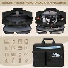 NEWHEY 15.6/17.3 Inch Men's Professional Messenger Bag, Waterproof Polyester Laptop Bag, Business Computer Bag, Laptop Bag - Multicolor - View 3