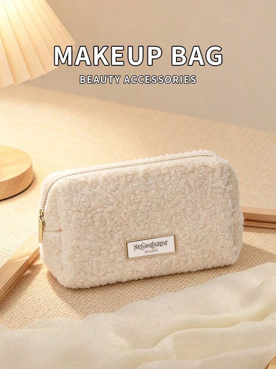 Yves Saint Laurent Women's Medium White Cosmetic Bag - Travel Organizer - White - View 1