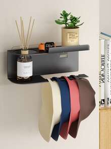 This No-Drill Wall-Mounted Tissue Holder Can Not Only Be Used As A Tissue Box, But Also As A Phone Stand, Suitable For Bathroom And Other Scenarios. Self-Adhesive Bathroom Roll Paper Holder With Phone Stand, Wall-Mounted Toilet Paper Rack - Bathroom Tissue And Towel Rack - Multicolor - View 14