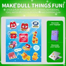 AMOS 4D Vegan Gummy Sweets Blocks Assorted Fruit Flavors 240g Build Edible Blocks Gummy Candy - 水果 - 查看 5