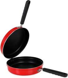 CLICKYA-Sartén para Tortillas Quttin Infinity Plus 20CM, 24CM,Sartén Doble Tortillera Antiadherente de inducción,Aluminio Forjado Doble Capa,Resistente Duradera Tortilla de patatas, - Ver 2