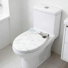 Universal PVC Toilet Seat Cover For Old-Style Toilet - C - View 5