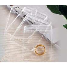 100 bolsas transparentes de PVC para joyas con cierre de cremallera, tamaño pequeño, a prueba de polvo, bolsa hermética para joy - 1,57 x 2,36 pulgadas - Ver 2
