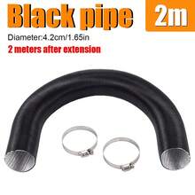 42毫米内径拉伸长度100厘米、200厘米、300厘米加热器风管软管，适用于Webasto Eberspacher - 黑色 - 查看 14