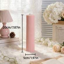1 Nến thơm hình trụ không khói phong cách Bắc Âu sọc hồng - Được thiết kế để tạo bầu không khí thư thái, giảm căng thẳng và thúc đẩy sự thư giãn. Lý tưởng cho trang trí đám cưới, trang trí nhà cửa, không gian sống, quà tặng bạn bè, bữa tối lãng mạn dưới ánh nến, tiệc tùng ngày lễ, điểm nhấn sáng tạo và quà tặng Ngày của Mẹ. - Nến - Xem 16