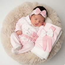 Baby Girls Rompers - Màu Hồng baby - Xem 1