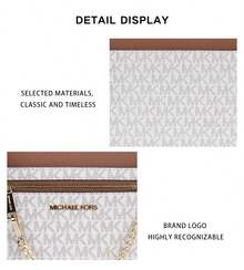 Michael Kors Jet Set Item Printed Lady Single Shoulder Crossbody Camera Bag 35S1GTTC9B VANILLA - 香草色35S1GTTC9B VANILLA - 查看 9