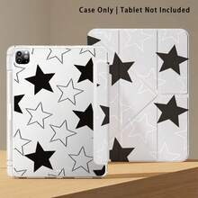 UV印刷亚克力水晶平板电脑保护套，带支架，兼容荣耀、苹果、三星等主流平板电脑型号，可折叠防弯折，硅胶加固边角，自动唤醒/睡眠功能，内置笔槽，多角度可折叠支架——完美日常保护，理想礼品 - 彩色 - 查看 6