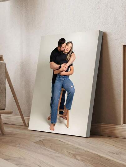 1pc Customized Framed Canvas Art, DIY Frameless Poster, Photo Printing, Easter Decor, Wedding Memento, Birthday Gift, Print Your Baby/Family/Car/Couple/Portrait Photos, Ideal Gift For Mother's Day, Father's Day, Wedding, Anniversary, Valentine's Day, Birthday, Party, Friends And Family, Room Decor, Home Decor, Customized Canvas Wall Art, Bathroom, Bedroom, Office And Living Room Wall Art, Wall Decoration