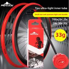MOTSUV 超轻自行车内胎 700c 公路自行车 TPU 内胎 45mm 65mm 85mm 法式气嘴 23C 25C 28C 30C 32C - 彩色 - 查看 3