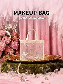 Dior 女士包袋、女士手提包、女士单肩包、白色网纱蝴蝶结手提包、单肩包、节日礼物 - 白色 - 查看 7