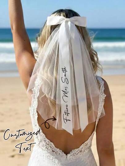 Personalized Bridal Veil | Bachelorette Party | Lace | Bride-To-Be | Party | Bow | Bridal Accessories Pearl Lace Bridal Veil Bachelorette Party Personalized Veil Bachelorette Party