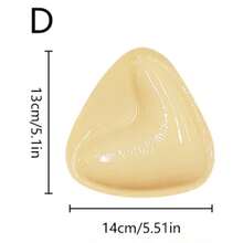 1 Pair Of Silicone Bras, Bra, Strapless Silicone Bra, Women's Silicone Gathered Chest Patch, Popular Style,Wedding Bra, Nipple Patch, Breathable Waterproof Bra - 杏色 - 查看 17