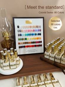 XEIJAYI 1pc 15ml Glossy Gel Nail Polish Soak Off LED Cured, Perfect For DIY Manicures & Salon Quality Home Use, Ideal Gift For Women - 彩色 - 查看 2