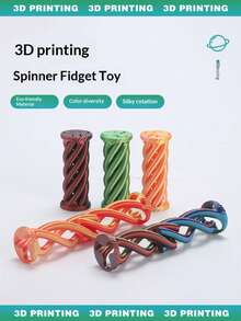 1 pieza Nuevo juguete antiestrés 3D impreso 2026, juguete de rompecabezas espiral para girar y dar vueltas, regalo interesante para cumpleaños, vacaciones, novedad - Multicolor - Ver 4