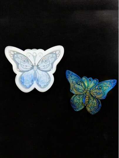 Molde decorativo de silicona con forma de mariposa 3D, regalo para parejas