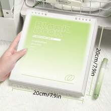 渐变色方格活页笔记本，60张/120页，可拆卸螺旋装订，适合学校、办公室、日记或作为节日礼物 - 方形 - 查看 6