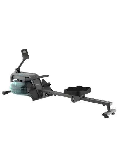 Cecotec Drumfit Rower 10000 Neptuno - Rameur à Eau avec Réservoir de 13L, Résistance Ajustable selon la Vitesse de Rame, Confort Optimal avec Sangle de  et Rail de 80 cm, Suivi de Performance en Direct sur Écran LCD, Support pour Appareil Intégré pour un Entraînement Divertissant, Facilité de Transport grâce aux Roues, Poids Max Utilisateur 135 kg et Hauteur Max 190 cm - Entraînez-vous comme un Pro à Domicile avec Expérience Réaliste de Rameur!