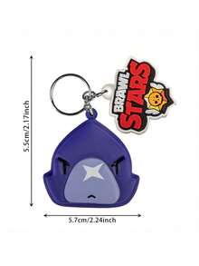 Supercell Bộ 1/3 móc khóa PVC chính thức có bản quyền "Gunslinger Strife", hình nhân vật Leon, Nhím hoặc Lợn rừng, đồ sưu tầm game dễ thương, mặt dây chuyền ba lô, móc chìa khóa xe hơi, hàng hóa anime, quà tặng tiệc tùng, quà sinh nhật, quà cho người hâm mộ & game thủ. - Nhiều màu - Xem 2