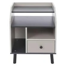 YUNRUX Nattduksbord - Grå - Visa 10