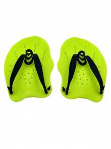 1 Pair Adjustable Swimming Hand Paddles - Suitable For Swimming Training, Unisex - Multicolor - View 12