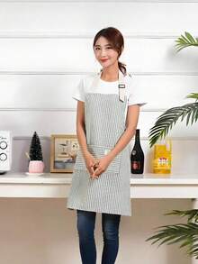 1/2 Pcs Apron, Suitable For Restaurant, Cafe, Home Kitchen, Universal Waterproof Apron - Home And Commercial Kitchen Supplies, Fashionable And Practical - Red and Blue - View 5