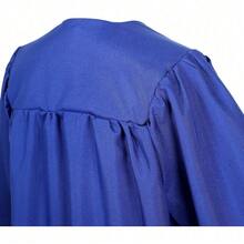 2026 Unisex Matte Graduation Gown And Cap Set With Tassel For Middle High School Bachelor - Royal Blue - View 4
