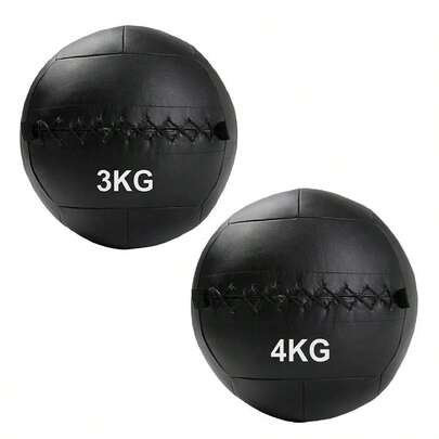 3+4kg Wall Ball Set – Fitness Medicine Balls For Strength, HIIT & Functional Training